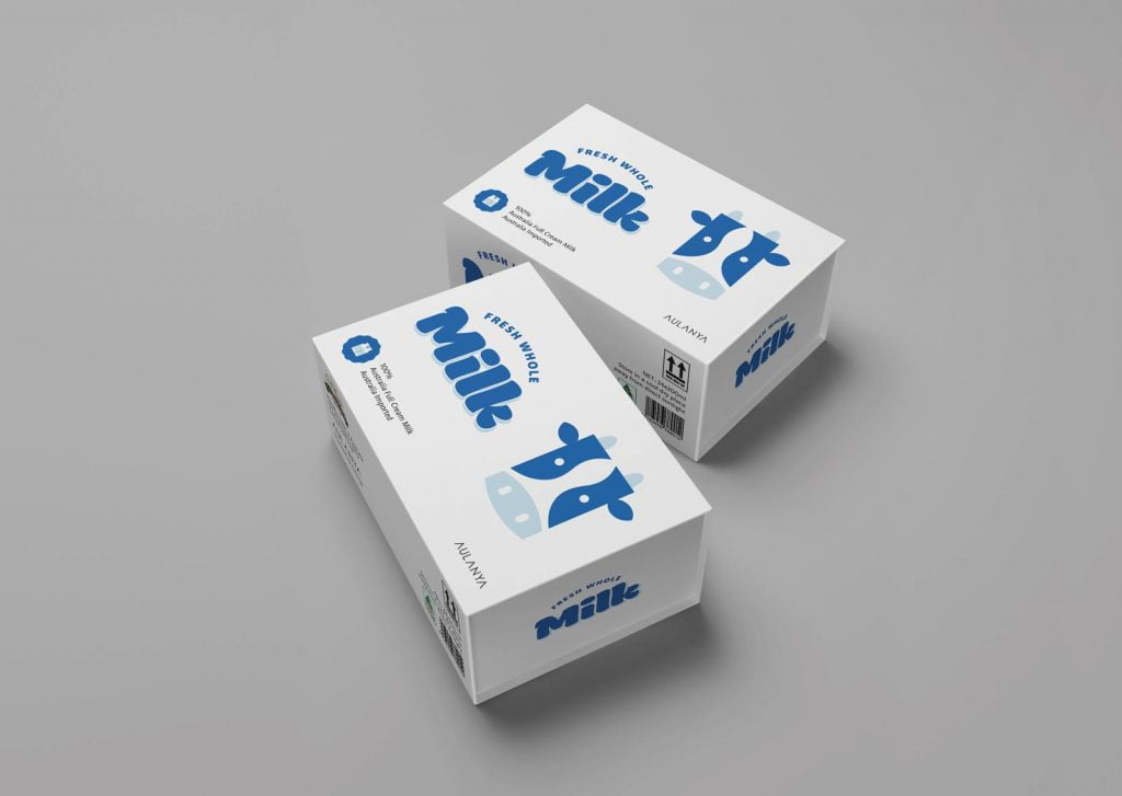 milk box packaging